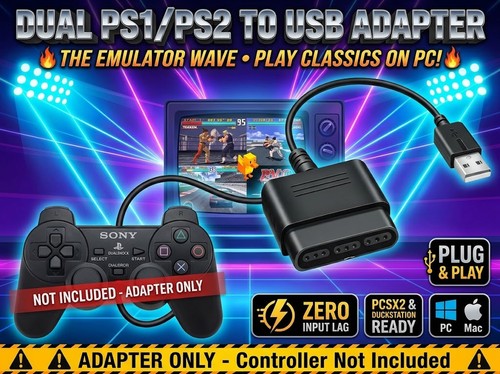Adattatore doppio ps1 ps2 - adattatore, a