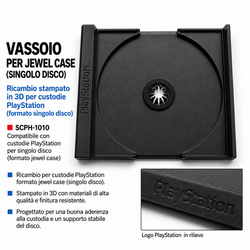 Vassoio interno custodia ps1 - custodia,
